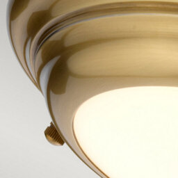 Luminosa Lighting Elstead Welland 1 Light Mini Led Flush Light - Aged Brass - thumbnail 3