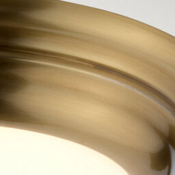 Luminosa Lighting Elstead Welland 1 Light Mini Led Flush Light - Aged Brass - thumbnail 2
