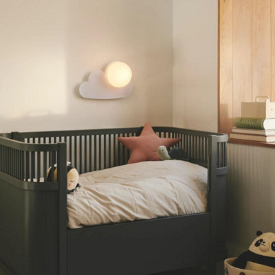 Nordlux Skykucloud Plastic Wall Light White,plug In Or Mains - image 1