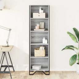 Vidaxl Bookcase Grey Sonoma 50X31X169 Cm Engineered Wood - thumbnail 3