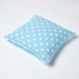 Homescapes Cotton Blue Stars Cushion Cover, 45 X 45 Cm - thumbnail 4
