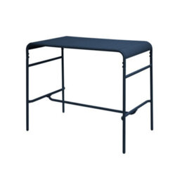 Sweeek - 4-Seater Metal Garden Bar Table Marine Blue 120X70X95 Cm - Amelia 120Cm - thumbnail 2