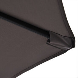 Outsunny Double Canopy Offset Parasol Umbrella Garden Shade Steel Canopy Grey - thumbnail 8