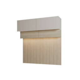 Arte Charlie Ch-15 Hanging Cabinet 175 Cm In Cashmere - Wall-Mounted Storage With Closed Compartments - thumbnail 4