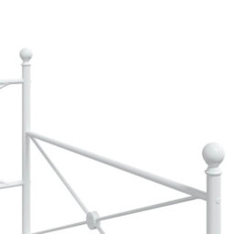 Berkfield Day Bed Without Mattress White 100X200 Cm Steel - thumbnail 8