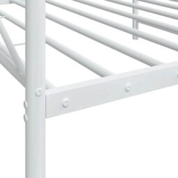 Berkfield Day Bed Without Mattress White 100X200 Cm Steel - thumbnail 9