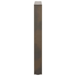 Berkfield Dining Table Legs V-Shape 3 Pcs Natural Steel 70X(72-73.3) Cm Steel - thumbnail 6