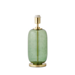 Valuelights Leigh Forest Green Glass And Gold Detail Table Lamp Base - thumbnail 7