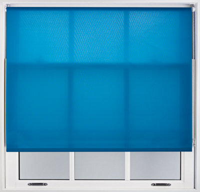 Furnished Daylight Roller Blinds - Teal Trimmable Blind For Windows And Doors (W)205Cm (L)165Cm - image 1