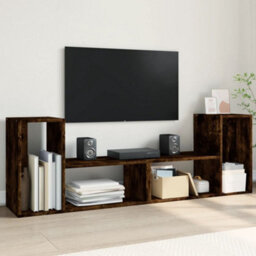 Walplus Tv Cabinets 2 Pcs Smoked Oak 75X30X50 Cm Engineered Wood - thumbnail 1