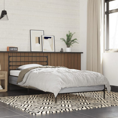 Berkfield Bed Frame Without Mattress Grey Sonoma 100X200 Cm - image 1