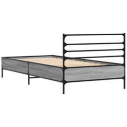 Berkfield Bed Frame Without Mattress Grey Sonoma 100X200 Cm - thumbnail 6