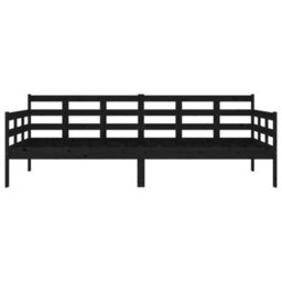 Berkfield Day Bed Black Solid Wood Pine 90X200 Cm - thumbnail 8