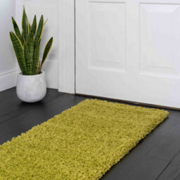 Loomed Soft Value Fern Green Shaggy Runner Rug 60X230Cm - thumbnail 2
