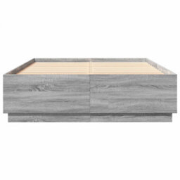Berkfield Bed Frame Without Mattress Grey Sonoma 120X200 Cm - thumbnail 4