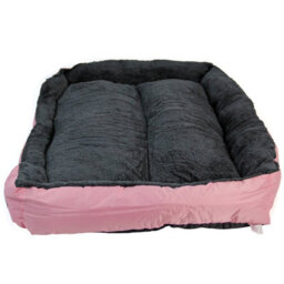 Actiaspet Faux Fur Pet Bed Pink/grey Xxl - thumbnail 7
