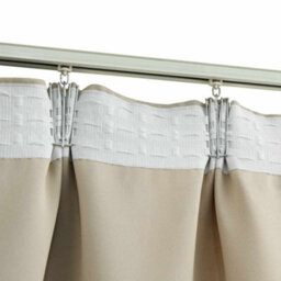 Berkfield Blackout Curtains With Hooks 2 Pcs Beige 140X225 Cm - thumbnail 3