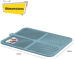 Cat Centre.Direct Cat Centre Large Corner Litter Tray With Nonslip Mat In Pink - thumbnail 5