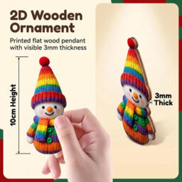 CLEFFNS 16Pcs Christmas Snowman Ornaments For Tree Decoration Santa Hats Scarves Snowman Christmas Tree Ornaments For Holiday Party Decor - thumbnail 4
