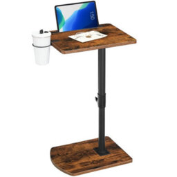 Height Adjustable 360 Degree Rotating Sofa Bedside Side Table - thumbnail 3