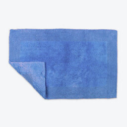 Allure Bath Fashions Elegance Reversible Heavyweight Bath Mat - Cornish Blue