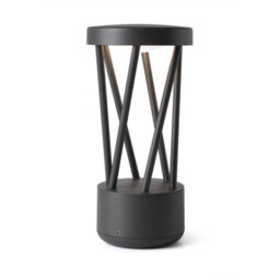 Luminosa Lighting Luminosa Twist Outdoor Led Dark Grey Pedestal Lamp 10W 3000K Ip65 - thumbnail 1