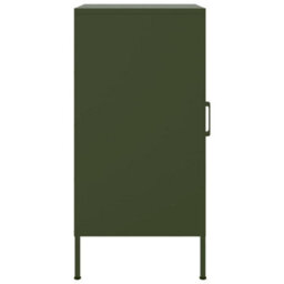 Berkfield Sideboards 2 Pcs Olive Green 36X39X79 Cm Steel - thumbnail 8