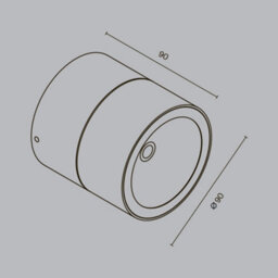 Luminosa Lighting Luminosa Spin Outdoor Surface Mounted Downlight Graphite 3000K 480Lm Ip54 - thumbnail 3