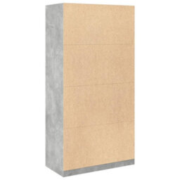 Vidaxl Wardrobe Concrete Grey 100X50X200 Cm Engineered Wood - thumbnail 6