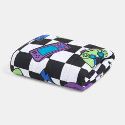 Ohs Kids Checkerboard 3Kg Weighted Blanket Sensory Sleep Therapy Quilted Throw - thumbnail 5