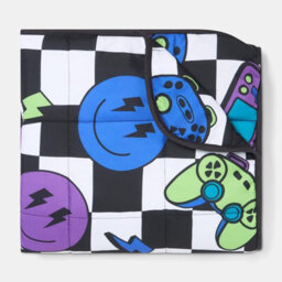 Ohs Kids Checkerboard 3Kg Weighted Blanket Sensory Sleep Therapy Quilted Throw - thumbnail 6