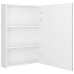 Berkfield Led Bathroom Mirror Cabinet Shining White 50X13X70 Cm - thumbnail 5