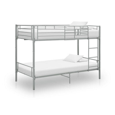 Berkfield Bunk Bed Grey Metal 90X200 Cm - image 1