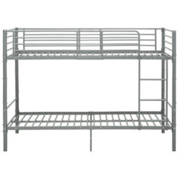 Berkfield Bunk Bed Grey Metal 90X200 Cm - thumbnail 3