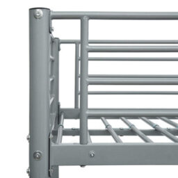 Berkfield Bunk Bed Grey Metal 90X200 Cm - thumbnail 5