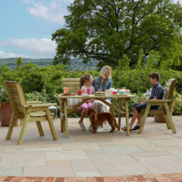Freya 4 Seater Outdoor Dining Set Garden Dining Set By Zest Outdoor Living - thumbnail 3