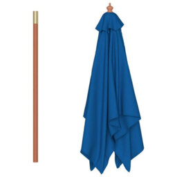 Walplus Garden Parasol With Wooden Pole Blue 150X200 Cm - thumbnail 5
