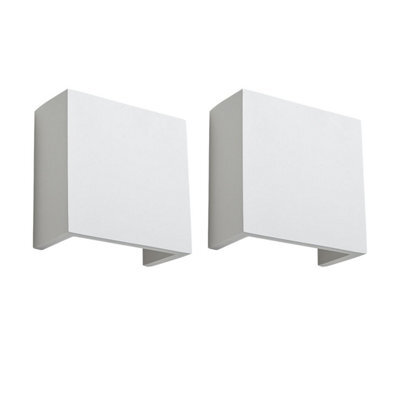 First Choice Lighting Set Of 2 Michele - White G9 Plaster Wall Lights - image 1