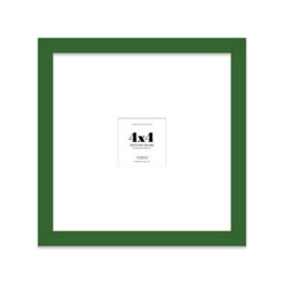 "4X4"" Green Picture Frame - 4X4"" Square Frame With 1X1"" Mount For 4X4""/1X1"" Pictures Moderrn Style Thin Edge, 1 Pack" - thumbnail 1