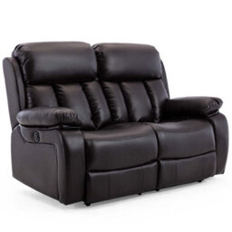 More4Homes Chester Electric Recliner Bonded Leather 2+3 Seater Sofa Set (Brown) - thumbnail 4