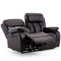 More4Homes Chester Electric Recliner Bonded Leather 2+3 Seater Sofa Set (Brown) - thumbnail 5