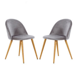 Life Interiors Lucia Dining Set With Round Table And Set Of 2 Lucia Velvet Dining Chairs - thumbnail 7