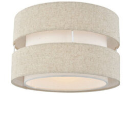 First Choice Lighting Benni - Natural Linen 26Cm Pendant Shade - thumbnail 2