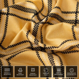 Lazzaro Luxury Microfiber King Duvet Cover Set Durable Ultrasoft Bedding Sets With Zipper Closure - thumbnail 5