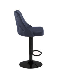 Hygrad Built to Survive Set Of 2 Adjustable Breakfast Velvet Bar Stools Swivel Gas Lift Chair Kitchen Barstool Cafe Pub - thumbnail 4