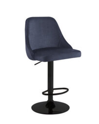 Hygrad Built to Survive Set Of 2 Adjustable Breakfast Velvet Bar Stools Swivel Gas Lift Chair Kitchen Barstool Cafe Pub - thumbnail 1