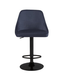 Hygrad Built to Survive Set Of 2 Adjustable Breakfast Velvet Bar Stools Swivel Gas Lift Chair Kitchen Barstool Cafe Pub - thumbnail 3