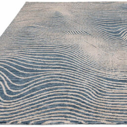 Modern Blue Easy To Clean Abstract Rug For Living Room & Bedroom-200Cm X 290Cm - thumbnail 2