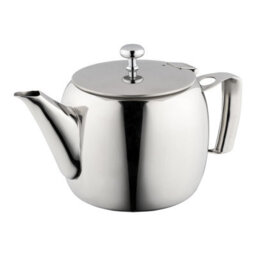 Café Olé Universal 9000 Stainless Steel Teapot 1140Ml, Mirror Finish, 18/8 Stainless Steel, Cool Touch Handle, Serves 4-5 Mugs - thumbnail 1