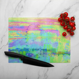 Benjamin Tate Design Fuzzy London Glass Chopping Boarddesigner Style - thumbnail 3